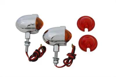 Wyatt Gatling Chrome Egg Style Marker Lamp Set - 1.98-inch Decorative Signal Lights by Wyatt Gatling