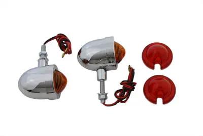 Wyatt Gatling Chrome Egg Style Marker Lamp Set - 1.98-inch Decorative Signal Lights by Wyatt Gatling