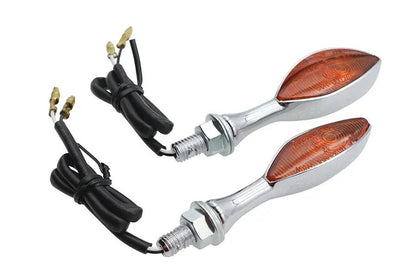 Wyatt Gatling Chrome Eagle Eye Amber Marker Lamp Set - 2-3/4 Inch Show/Decorative Use Only by Wyatt Gatling