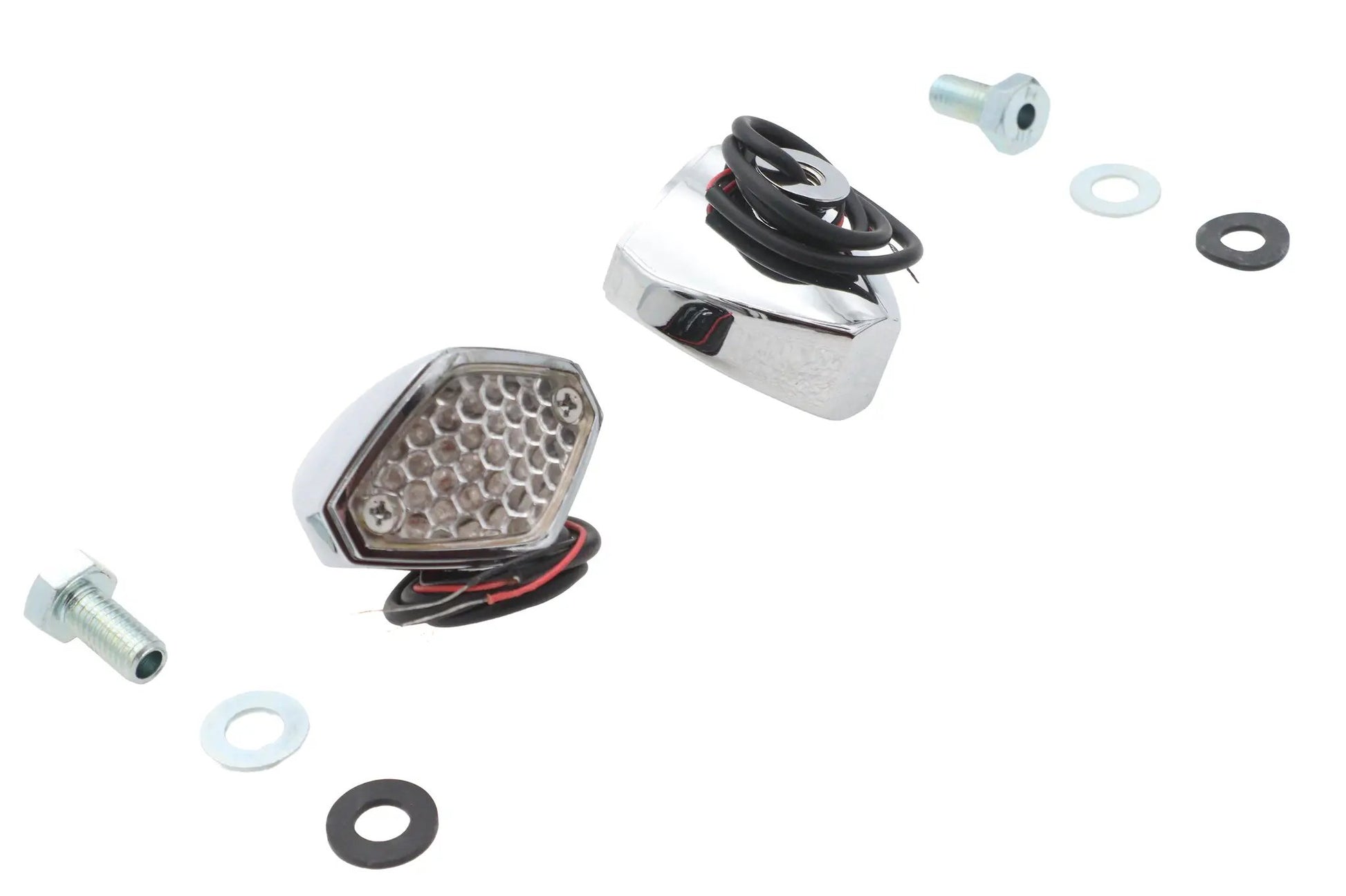 Wyatt Gatling 76028RS1 Red LED Clear Lens Micro Marker Lamp Set by Wyatt Gatling