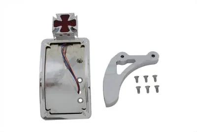 V-Twin Chrome Curved Maltese Style Tail Lamp Kit by V-Twin