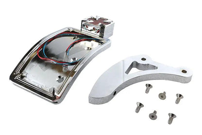 V-Twin Chrome Curved Maltese Style Tail Lamp Kit by V-Twin