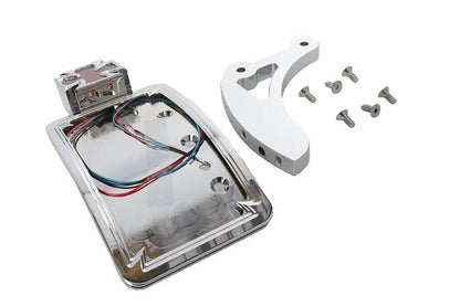 V-Twin Chrome Curved Maltese Style Tail Lamp Kit by V-Twin