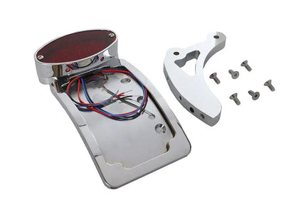 V-Twin Chrome Curved Cateye Style Tail Lamp Kit by V-Twin