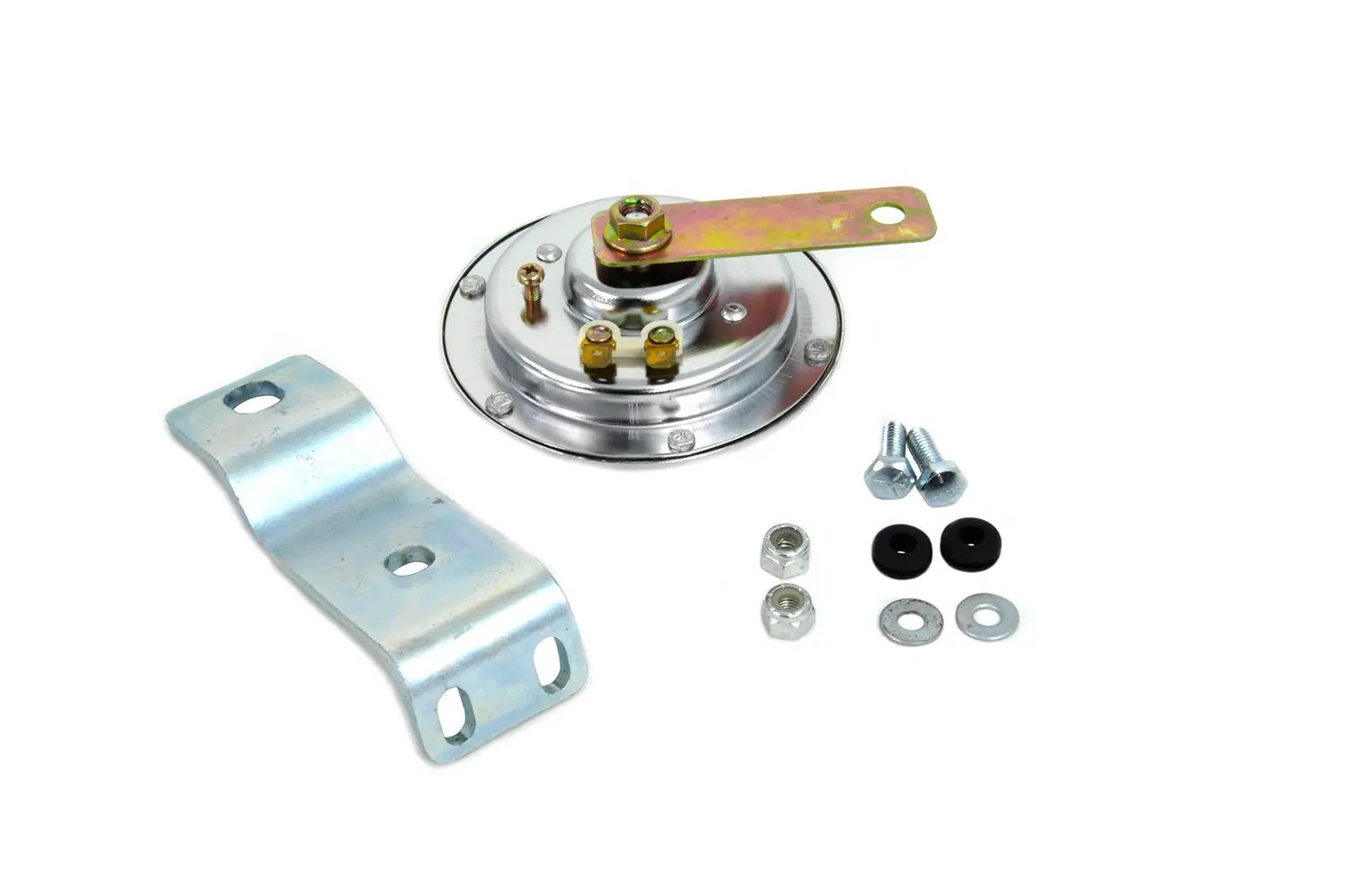 Wyatt Gatling Left Side 6 Volt Chrome Horn Kit for Harley Davidson XL Models by Wyatt Gatling