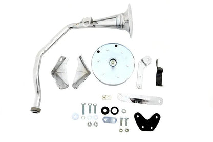 Wyatt Gatling Trumpet Style 6 Volt Chrome Horn Kit for Harley Davidson FL Models by Wyatt Gatling