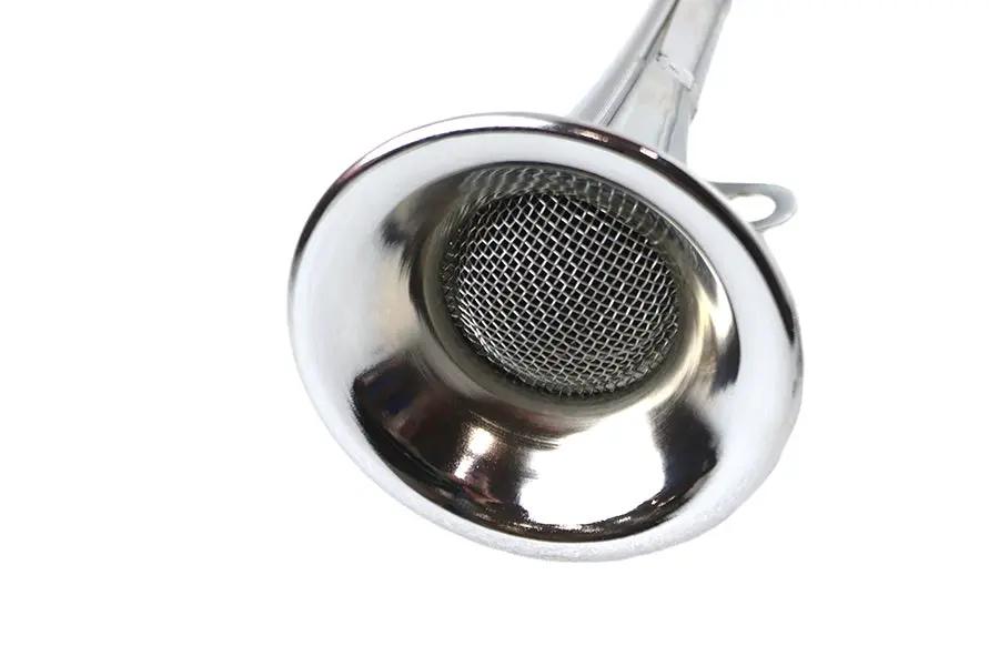 Wyatt Gatling Trumpet Style 6 Volt Chrome Horn Kit for Harley Davidson FL Models by Wyatt Gatling