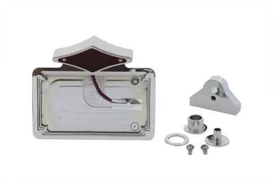 V-Twin Chrome Diamond Style LED Tail Lamp with Side Mount Frame - 33-0727 by V-Twin