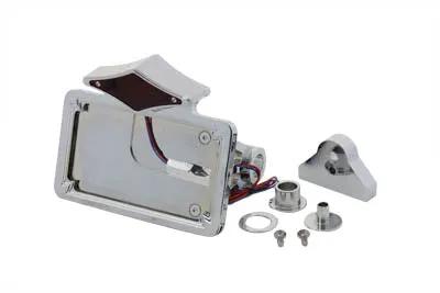 V-Twin Chrome Diamond Style LED Tail Lamp with Side Mount Frame - 33-0727 by V-Twin