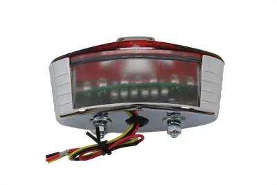 Wyatt Gatling 12-0414RC Oval Tail Lamp with Maltese Inset Red - Decorative Use Only by Wyatt Gatling