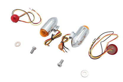 Wyatt Gatling Bullet Marker Lamp Set with Red and Amber LEDs – 3-1/4 Inch Replacement for #33-0340 by Wyatt Gatling