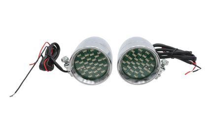 Wyatt Gatling Chrome Bullet Marker Lamp Set with Amber LEDs - 20-6054ALED by Wyatt Gatling