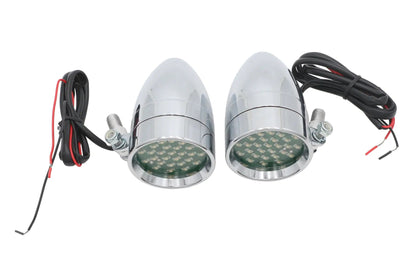 Wyatt Gatling Chrome Bullet Marker Lamp Set with Amber LEDs - 20-6054ALED by Wyatt Gatling