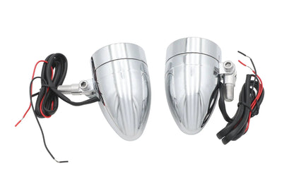 Wyatt Gatling Chrome Bullet Marker Lamp Set with Amber LEDs - 20-6054ALED by Wyatt Gatling