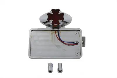 V-Twin Chrome Horizontal LED Tail Lamp Kit Maltese Style for Harley Davidson XL (1979-1988) by V-Twin