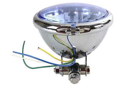 Wyatt Gatling 20-0304DL 5-3/4 inch Round Headlamp Bates Style - Decorative Yoke Mount by Wyatt Gatling