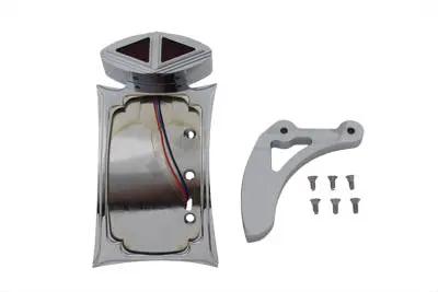 V-Twin Chrome Curved Tail Lamp Kit Spike Type for 3 to 3.5 Inch Belt Drives by V-Twin