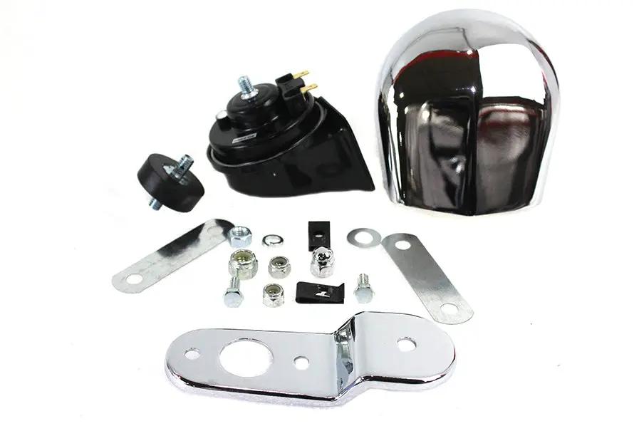 Wyatt Gatling Replica Horn Kit with Bracket Cover and ISO Mount for Harley-Davidson FXST by Wyatt Gatling