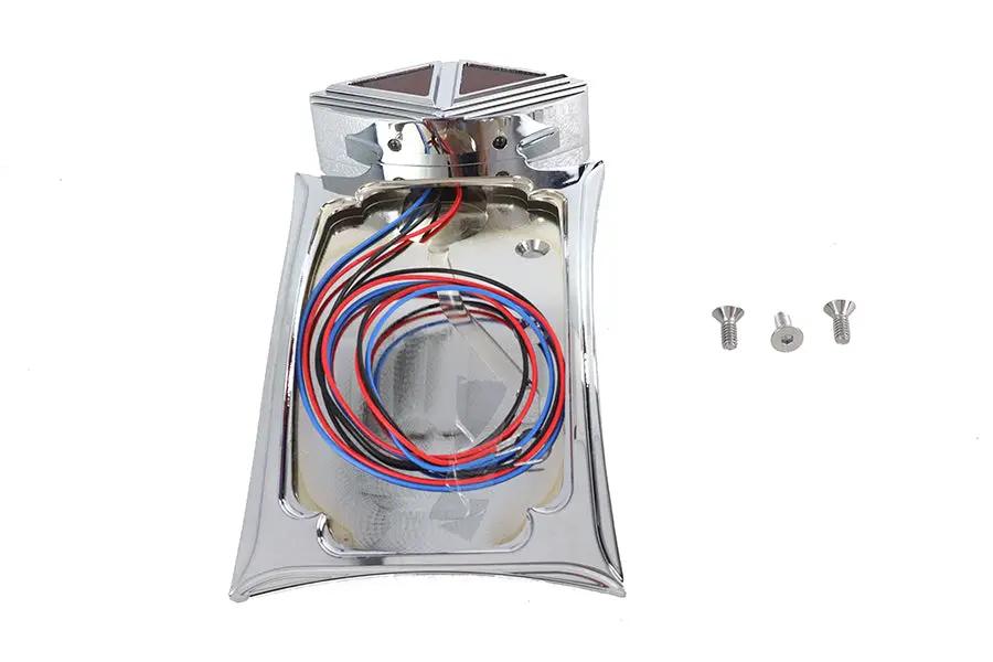 Wyatt Gatling 76464T Spike Style Tail Lamp and License Plate Set with Optional Bracket by Wyatt Gatling