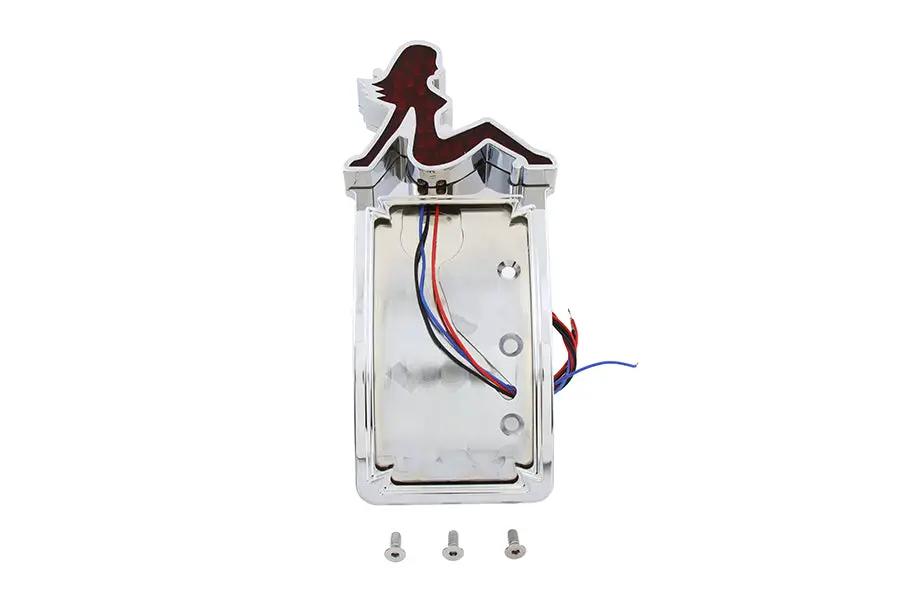 Wyatt Gatling 76480T Tail Lamp and License Plate Set Lady Style with Chrome Accents by Wyatt Gatling