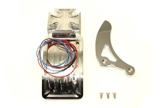 Wyatt Gatling Chrome Curved Tail Lamp Kit Maltese Type - Part 165297 by Wyatt Gatling