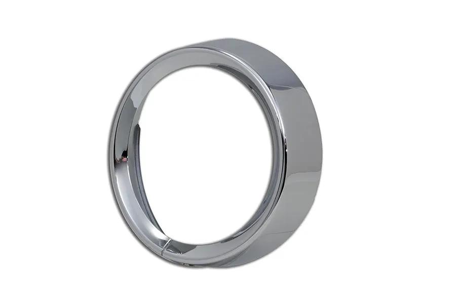 Wyatt Gatling 7 Inch Headlamp Chrome Frenched Trim Ring for Harley Davidson FLHT by Wyatt Gatling