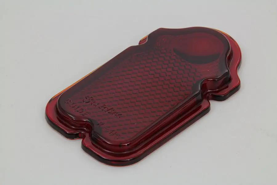 Wyatt Gatling Red Glass Tail Lamp Lens for Harley Davidson FL Models by Wyatt Gatling