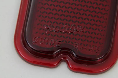 Wyatt Gatling Red Glass Tail Lamp Lens for Harley Davidson FL Models by Wyatt Gatling