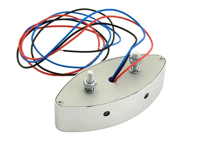 Wyatt Gatling Odins Oval Tail Lamp with 12 Volt LED - 2-1/2 Inch Stud Space by Wyatt Gatling