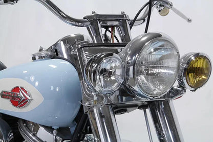 Wyatt Gatling Chrome Spotlamp Assembly for Harley Davidson FLST (Part #70256) by Wyatt Gatling
