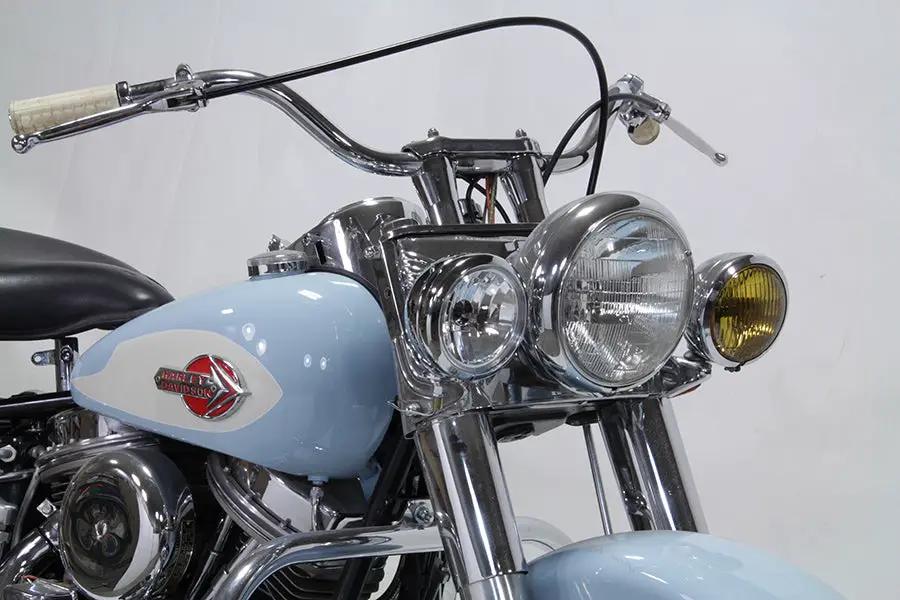 Wyatt Gatling Chrome Spotlamp Assembly for Harley Davidson FLST (Part #70256) by Wyatt Gatling