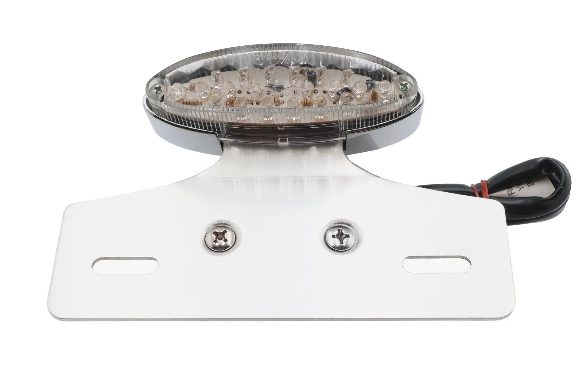 Wyatt Gatling L24-65D9CLEDK Chrome Mini LED Cateye Tail Lamp with Clear Lens by Wyatt Gatling