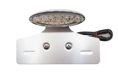 Wyatt Gatling L24-65D9CLEDK Chrome Mini LED Cateye Tail Lamp with Clear Lens by Wyatt Gatling