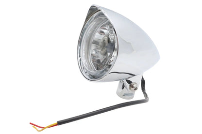 Wyatt Gatling 3-1/2 Inch Round Headlamp Billet with Visor - Decorative Show-Only Headlamp by Wyatt Gatling