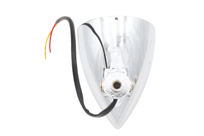 Wyatt Gatling 3-1/2 Inch Round Headlamp Billet with Visor - Decorative Show-Only Headlamp by Wyatt Gatling