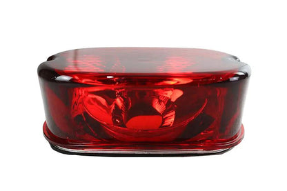 Wyatt Gatling 12-0416A Laydown Style Red Tail Lamp Lens for Harley Davidson FLT by Wyatt Gatling