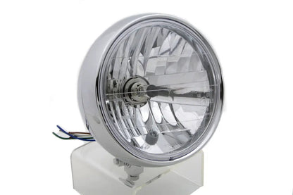 Wyatt Gatling 20-6073E 6 Inch Round Steel Chrome Headlamp - Decorative Show Use Only by Wyatt Gatling