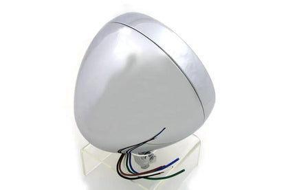 Wyatt Gatling 20-6073E 6 Inch Round Steel Chrome Headlamp - Decorative Show Use Only by Wyatt Gatling