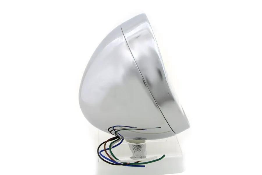 Wyatt Gatling 6-1/2 Inch Round Steel Chrome Headlamp - Model 20-6073EV by Wyatt Gatling