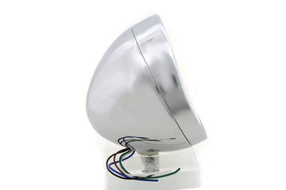 Wyatt Gatling 6-1/2 Inch Round Steel Chrome Headlamp - Model 20-6073EV by Wyatt Gatling