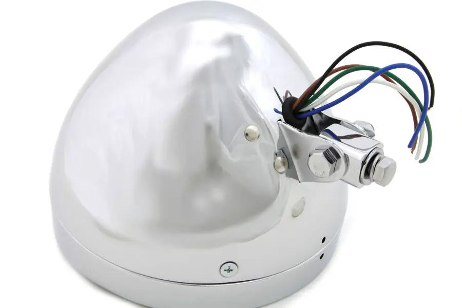 Wyatt Gatling 6-1/2 Inch Round Steel Chrome Headlamp - Model 20-6073EV by Wyatt Gatling