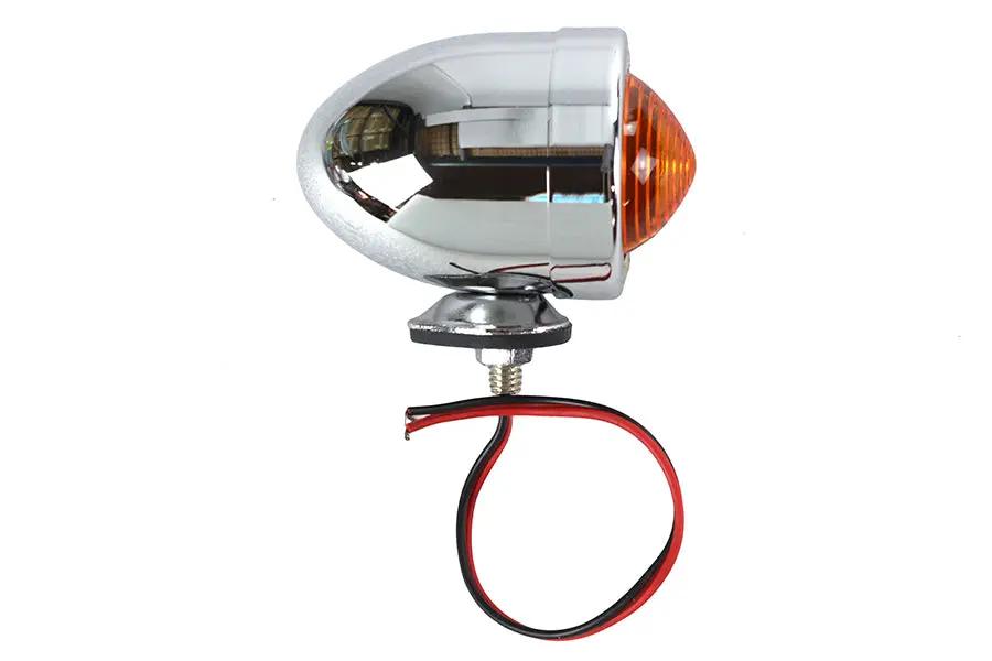 Wyatt Gatling Chrome Bullet Marker Lamp 2 Wire Type - Part No. 20-6506BLED by Wyatt Gatling