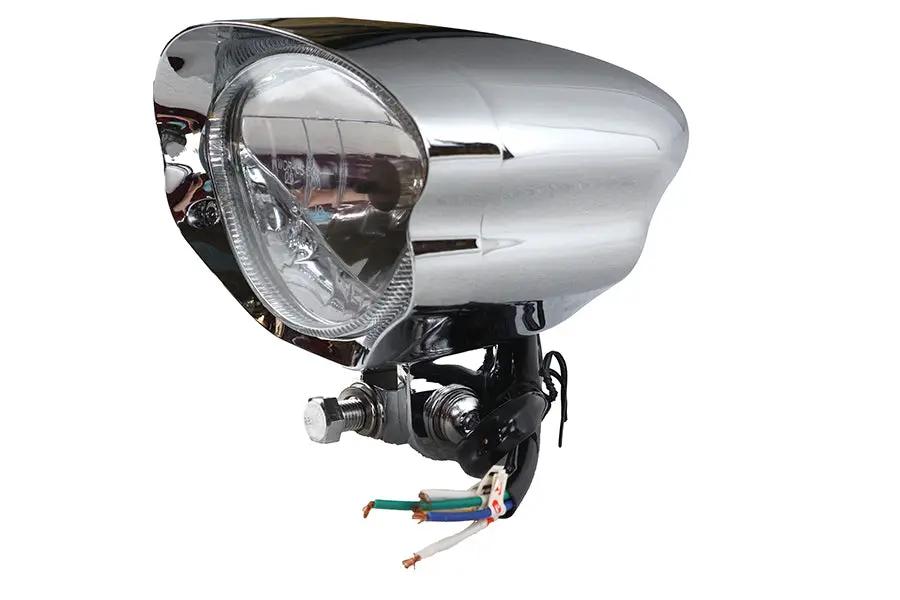 Wyatt Gatling 5-3/4 Inch Glow Style Headlamp Assembly with Visor - Model L20-6099CVE by Wyatt Gatling
