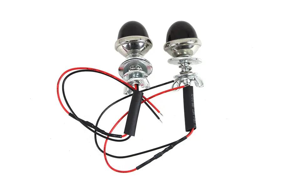 Wyatt Gatling License Plate Frame Bolt Set with Glass Lens and LED Light by Wyatt Gatling