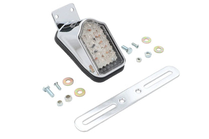 Wyatt Gatling 12-0421B Chrome Mini Tombstone Tail Lamp with Bracket by Wyatt Gatling