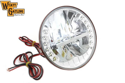 Wyatt Gatling 7 Inch LED Headlamp Assembly Part 33-1008 for Harley Davidson FLST Models by Wyatt Gatling