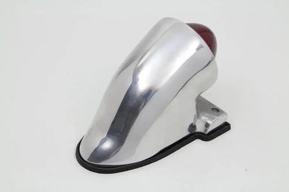 Wyatt Gatling Aluminum PK Style Tail Lamp with Red Glass Lens and 12V Bulb by Wyatt Gatling