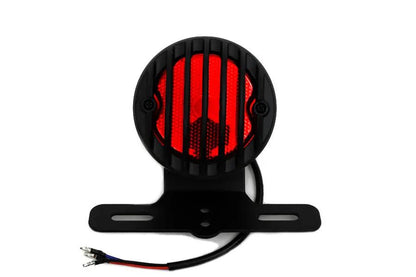 Wyatt Gatling TL1 Round Tail Lamp Assembly with Red Lens and License Plate Bracket by Wyatt Gatling