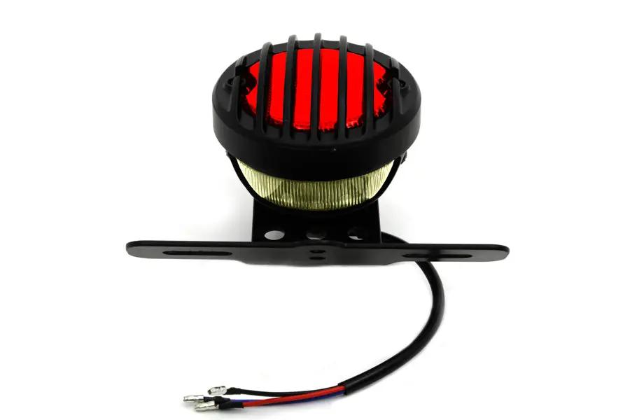 Wyatt Gatling TL1 Round Tail Lamp Assembly with Red Lens and License Plate Bracket by Wyatt Gatling
