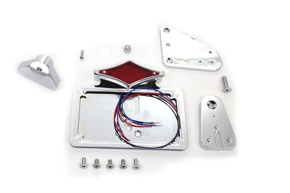V-Twin Chrome Tail Lamp Assembly with Side Mount Bracket and Foldaway Design for Harley Davidson XL (2004-2013) by V-Twin